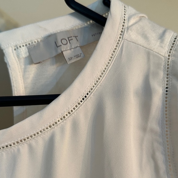LOFT Ivory Shell Top - Picture 2 of 3